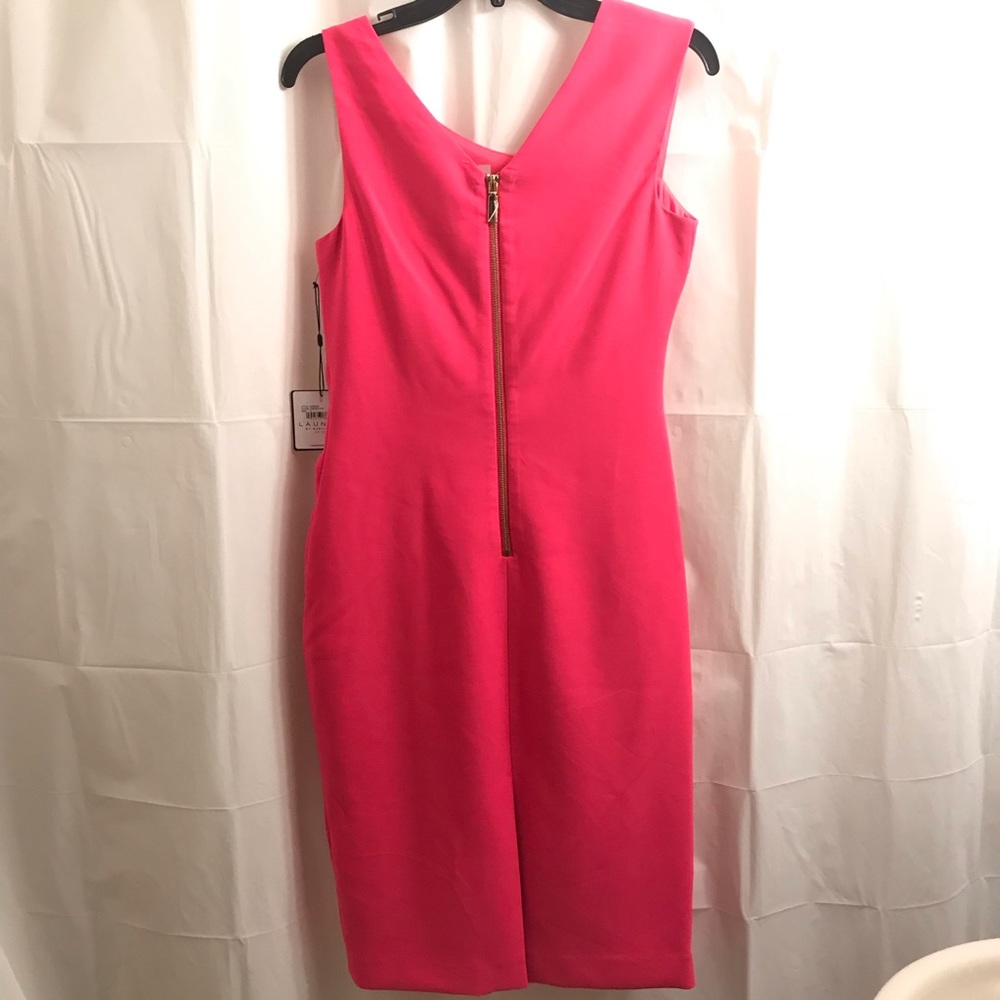 Laundry By Shelli Segal Ruched Sheath Dress Pink - Picture 3 of 13